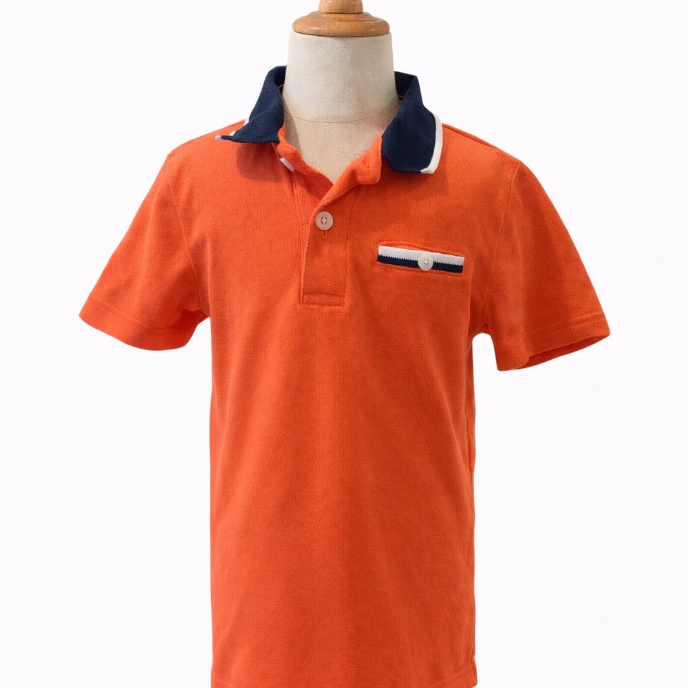 Maximus Rex Boys Orange Polo Shirt – Size 4T